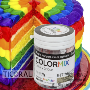 COLORMIX COLOR Y SABOR ARCO IRIS KIT x 1 FRASCO CON 6 POLVOS DE COLORES